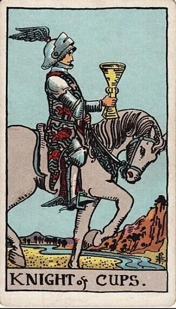 Рыцарь Кубков в Таро Райдера-Уэйта