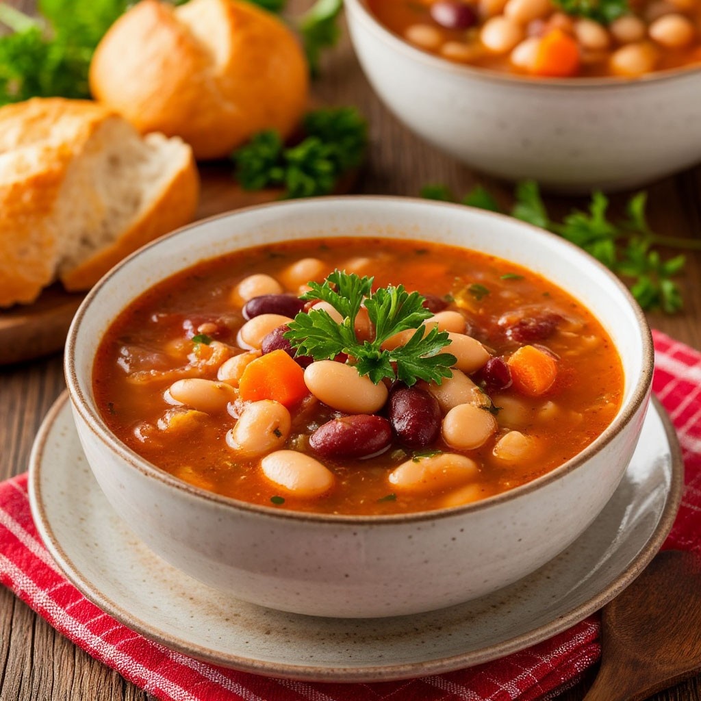 Вкусный фасолевый суп