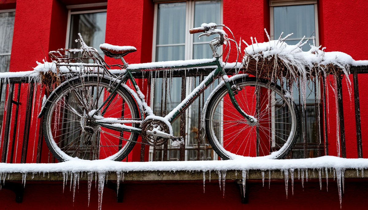 Хранение велосипеда на балконе зимой