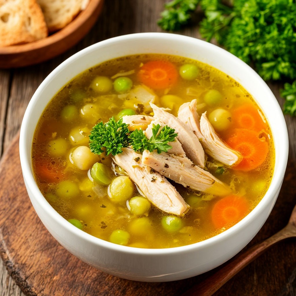 Гороховый суп с курицей
