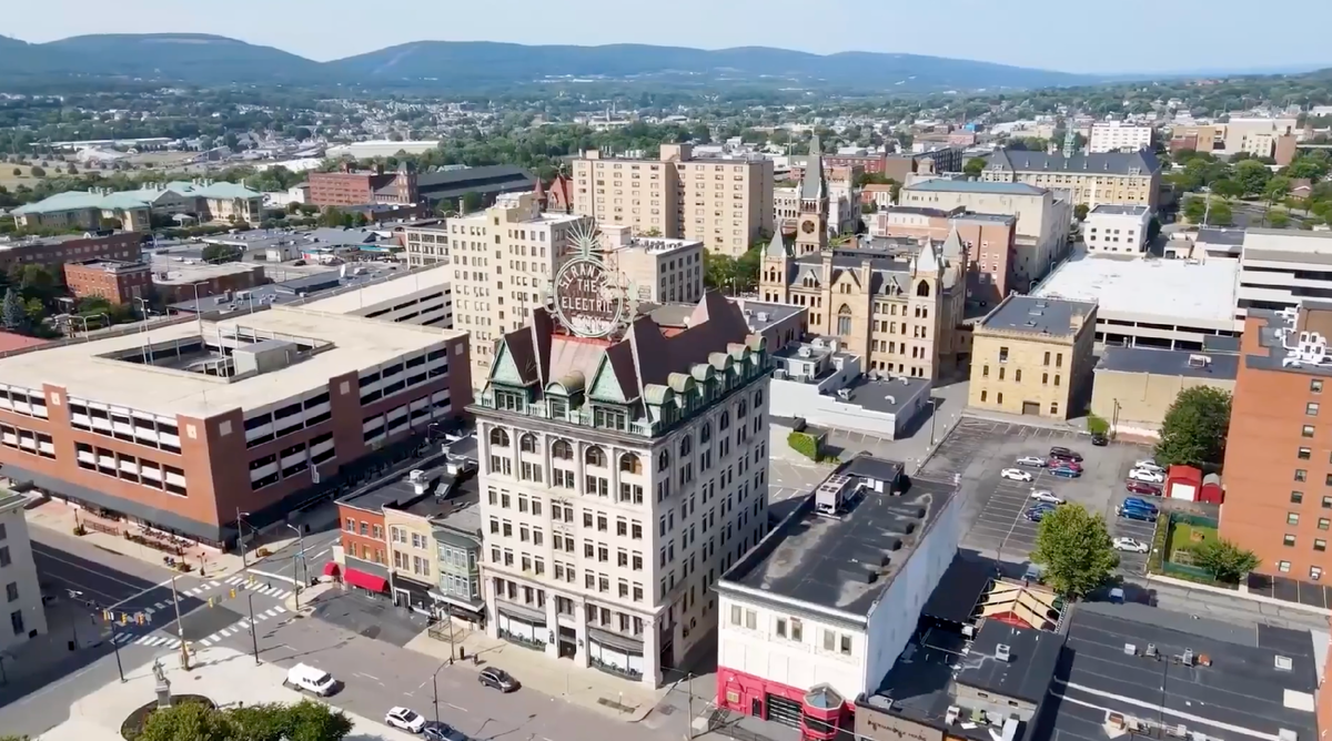 Вид на город