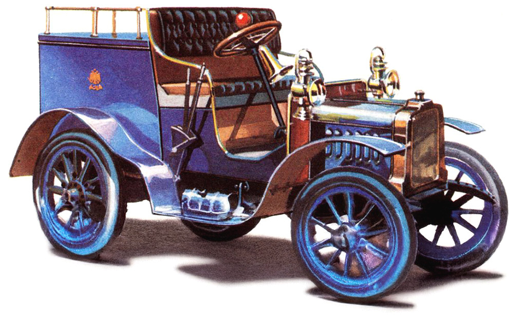 Одна из первых легких грузовых специализаций автомобиля — доставка почтовых отправлений. На рисунке выдающегося иллюстратора Александра Николаевича Захарова — фургон «Лесснер Тип 1» завода Г. А. Лесснера. В 1905 года по заказу почтамта Санкт-Петербурга построено 14 таких автомобилей грузоподъемностью 15 пудов (240 кг). Еще три фургона позднее сделали для Городского попечительства о народной трезвости. Уж что перевозили в них, история умалчивает