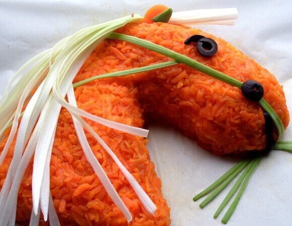 Готовим салат "Красный конь" вместо крабового: главный хит 2026 года — года Красной Огненной Лошади