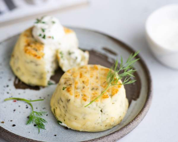 Творожники пикантные с зеленью
