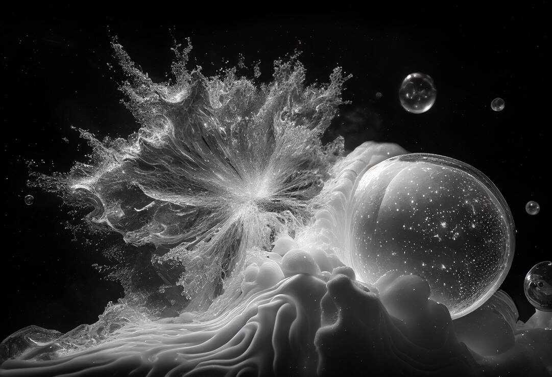 Просто красивая картинка же ж... такая, вся из себя - фрактальная... *)) Чем не квантовая пена?