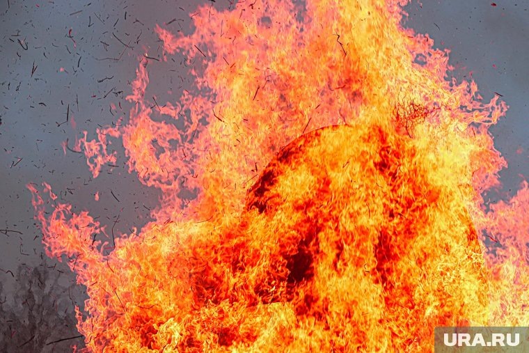     В курганском селе подожгли сено