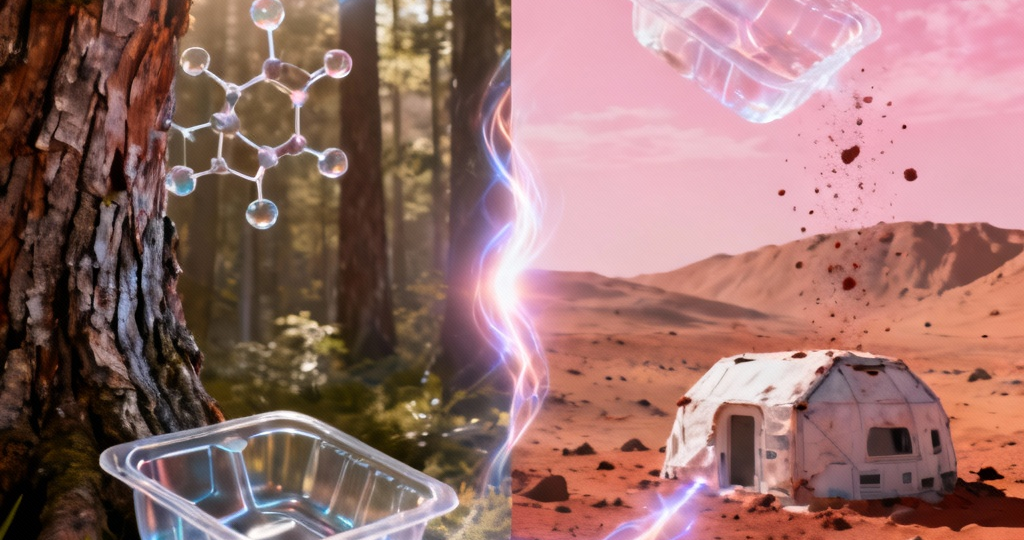 Биопластик будущего: как целлюлоза из леса может решить проблему мусора на Земле и в космосе