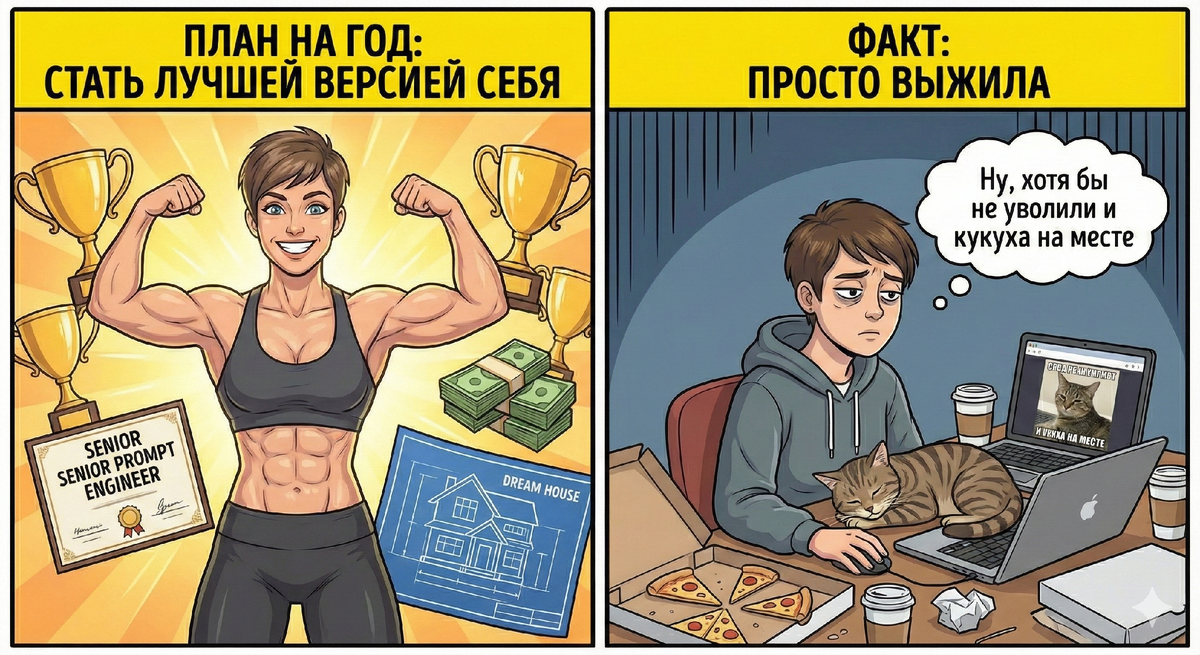 Мемчик про ожидание и реальность от вашего любимого автора и ее этих нейросетей