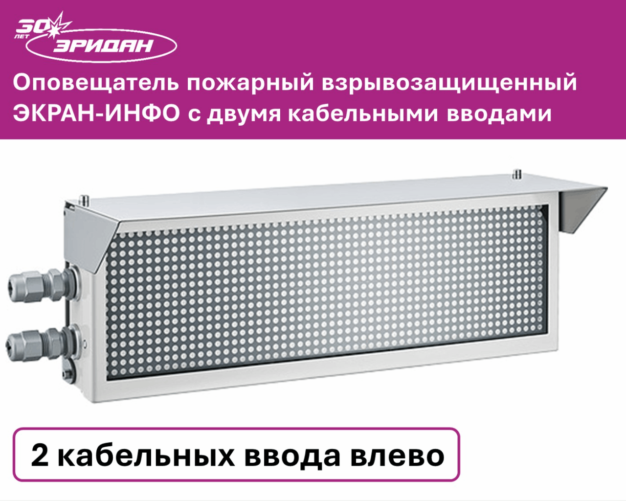 ЭКРАН-ИНФО-С (корпус из стали), ЭКРАН-ИНФО-Н (корпус из нерж. стали)