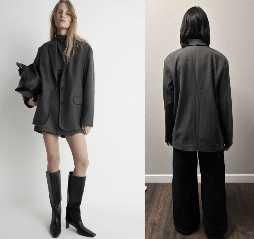 Вид спереди на модели и сзади на мне