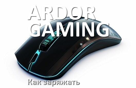
Как зарядить беспроводную мышь ARDOR GAMING по USB от компьютера и ноутбука