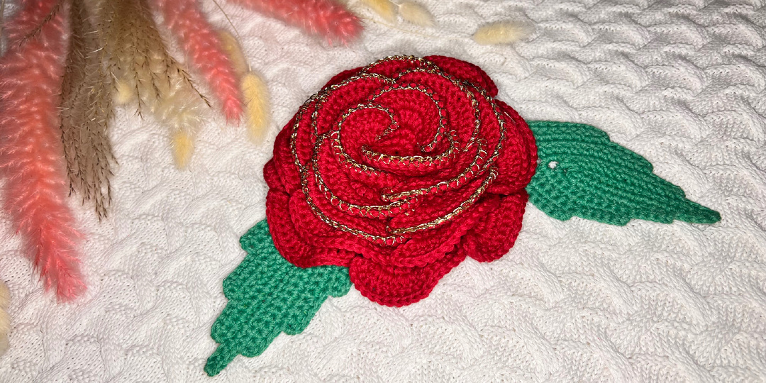 Роза крючком описание 🌹