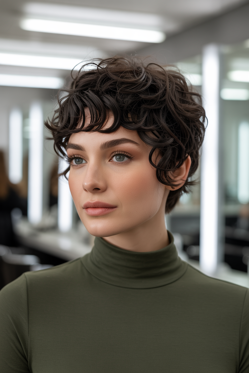 Щадящая хим завивка в салоне "Леди Shine"