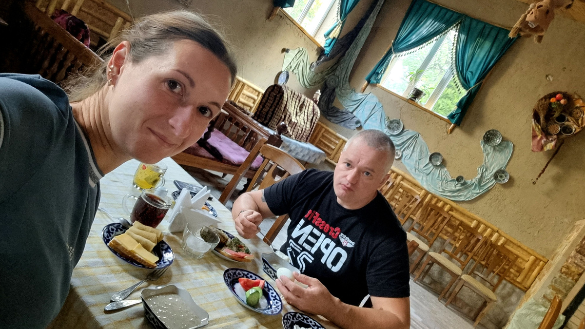 завтрак в отеле "Latif", Самарканд