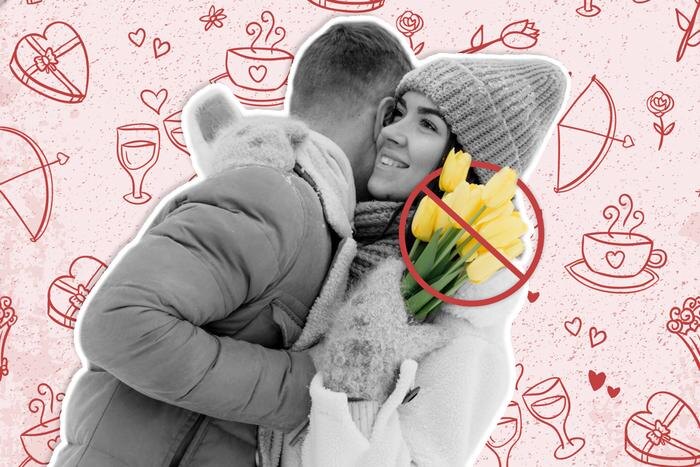 Эти 6 цветов не стоит приносить на первое свидание — от них идёт не очень хорошая энергетика, они портят карму. Коллаж © Life.ru. Обложка © Shutterstock / FOTODOM / Miridda, © Freepik