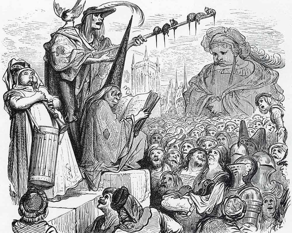 Гюстав Доре. Иллюстрация к книге Ф. Рабле "Гаргантюа и Пантагрюэль"