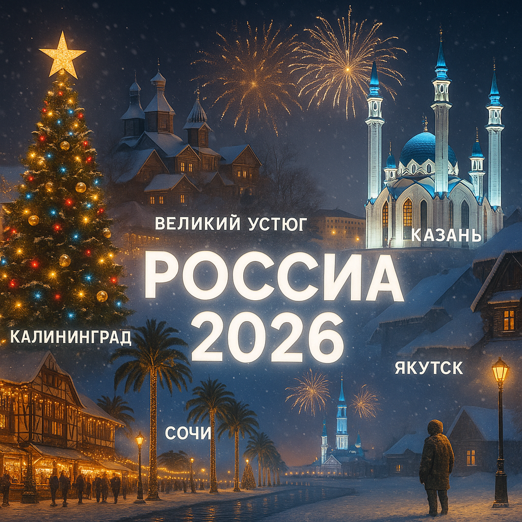 5 городов в России, где Новый год-2026 будет таким волшебным, что вы забудете про заграницу и захотите остаться навсегда
