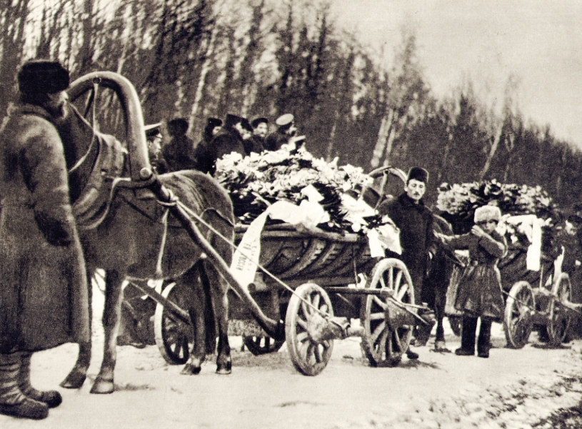 Похороны Л.Н. Толстого в Ясной Поляне. Из открытых источников. 