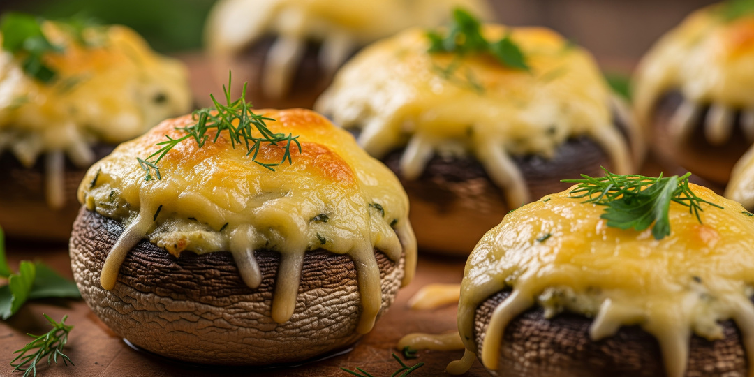 Шампиньоны запеченные с сыром - пошаговый рецепт вкуснейшей закуски