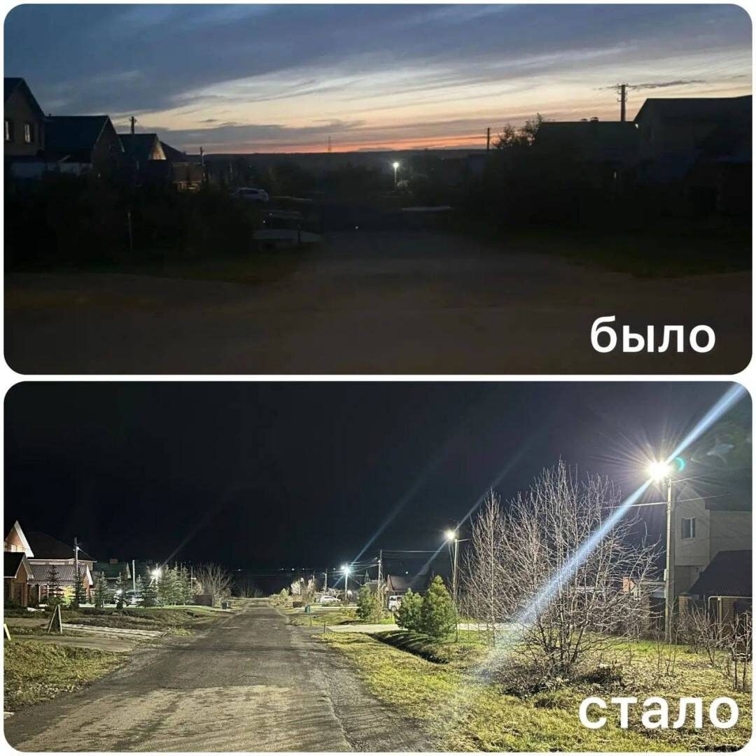    Ждали этого более 20 лет: в микрорайоне Баланово-Новоалександровка появилось уличное освещение