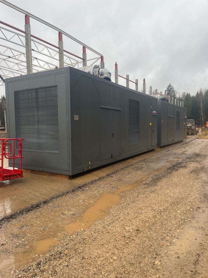 Дизель-генераторы на строительной площадке будущего логистического центра