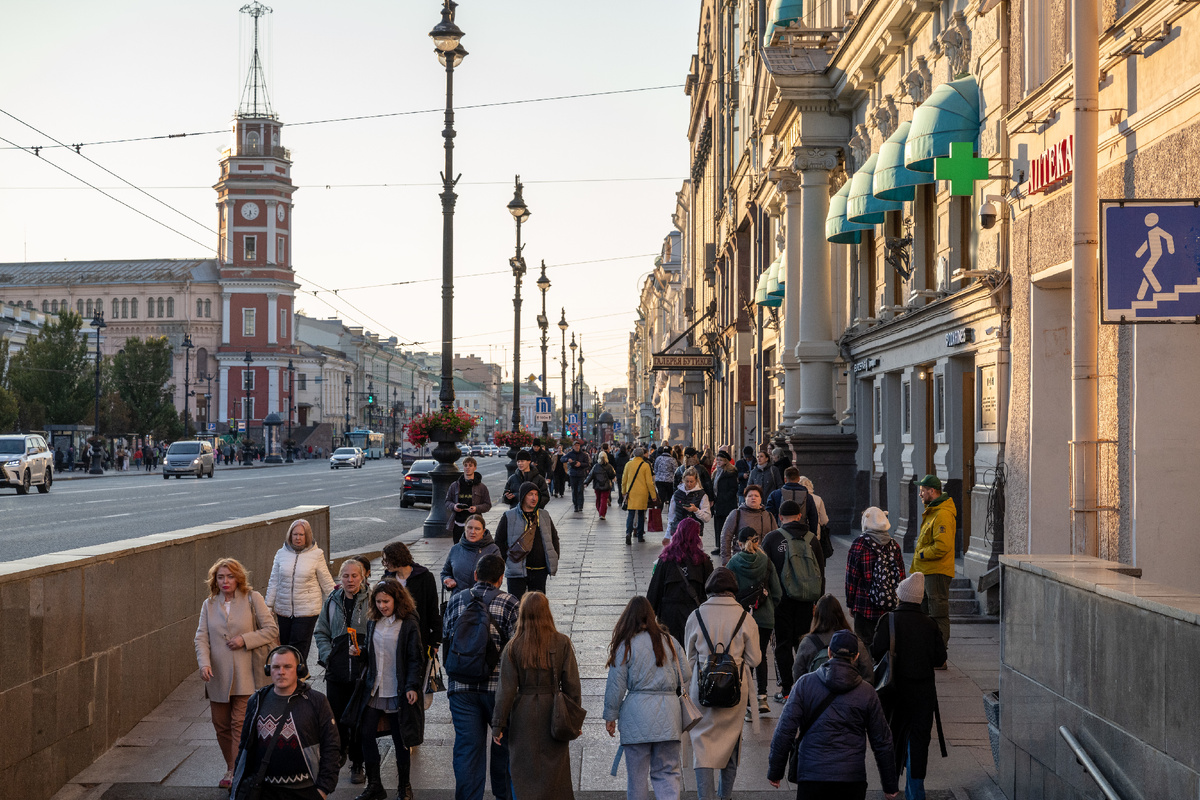 Автор фото: Михаил Тихонов / "ДП". Перспектива Невского проспекта в Петебурге.