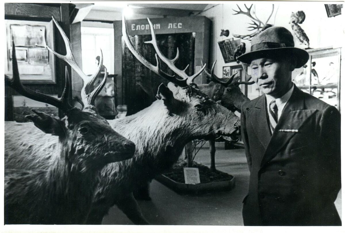 Джанси Кимонко в краеведческом музее
Хабаровск. 1949