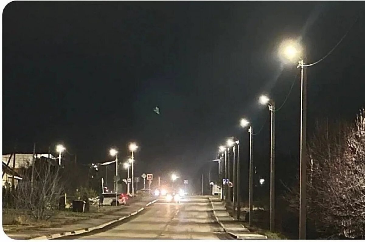    В микрорайоне Баланово-Новоалександровка в Уфе включили уличное освещение