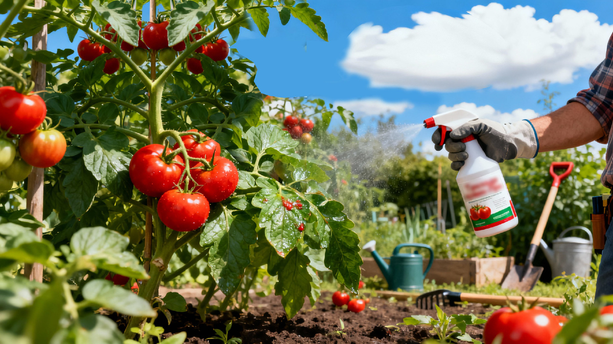 Обработка томатов для защиты от болезней