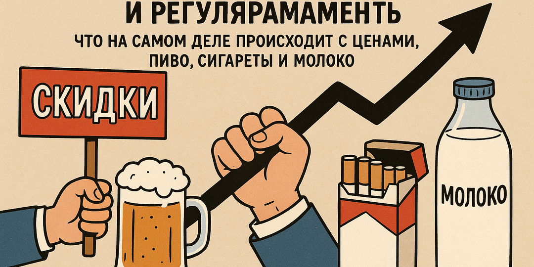 Как нас «обслуживают» скидки и регуляции: что на самом деле происходит с ценами, пивом, сигаретами и молоком