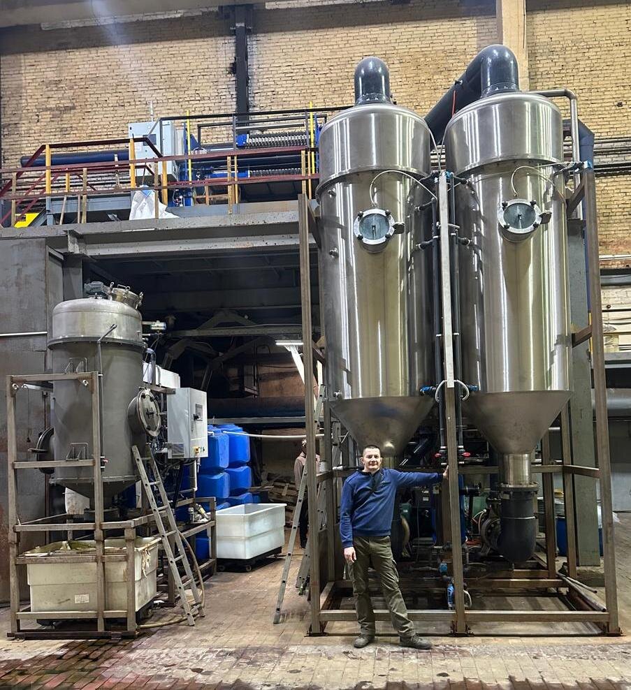 Вакуум-выпарная установка с криcталлизатором солей производительность 36м3/сутки