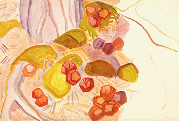 Е. Гуро. Камни и мох. 1910-е. РГАЛИ, Москва