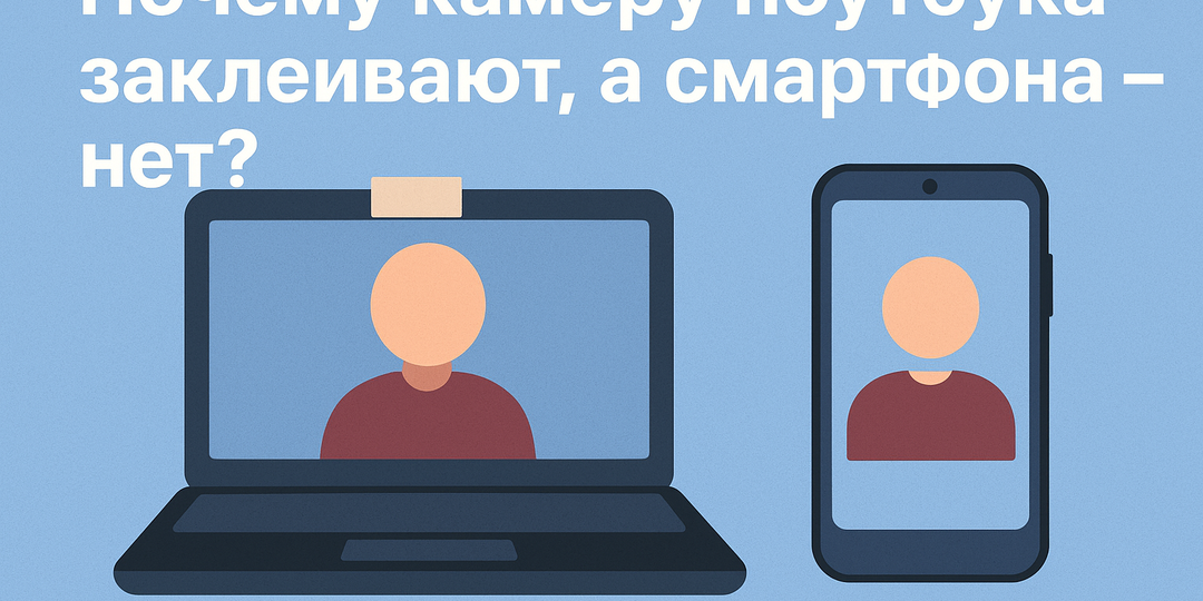 Почему камеру ноутбука заклеивают, а смартфона – нет?