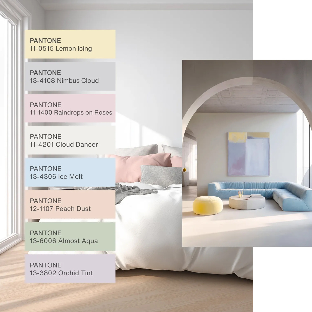Для тех, кому трудно "высвободить творчество" Pantone сразу предложили цветовую палитру. В дизайне интерьера этому можно найти применение с некоторыми доработками, но в большей мере это предложение ориентировано на промышленный дизайн и фешн индустрию. Источник изображения www.pantone.com.