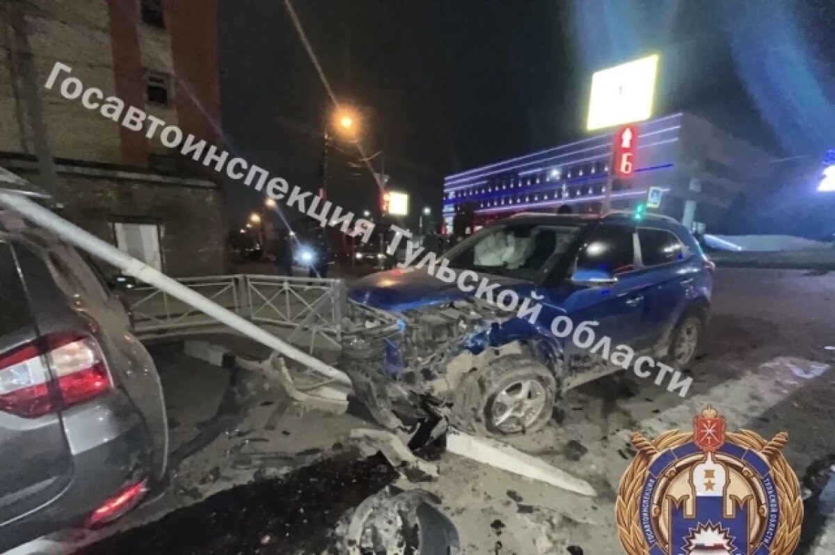    В ДТП на ул. Демидовской в Туле пострадали три автомобиля