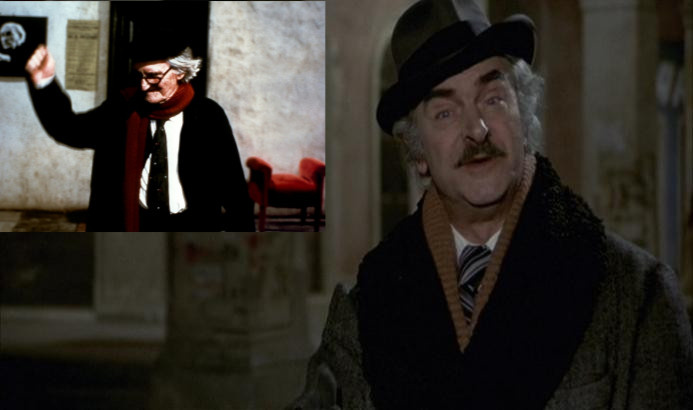 Коллаж кадров из кино Феллини «Репетиция оркестра» и «Амаркорд»