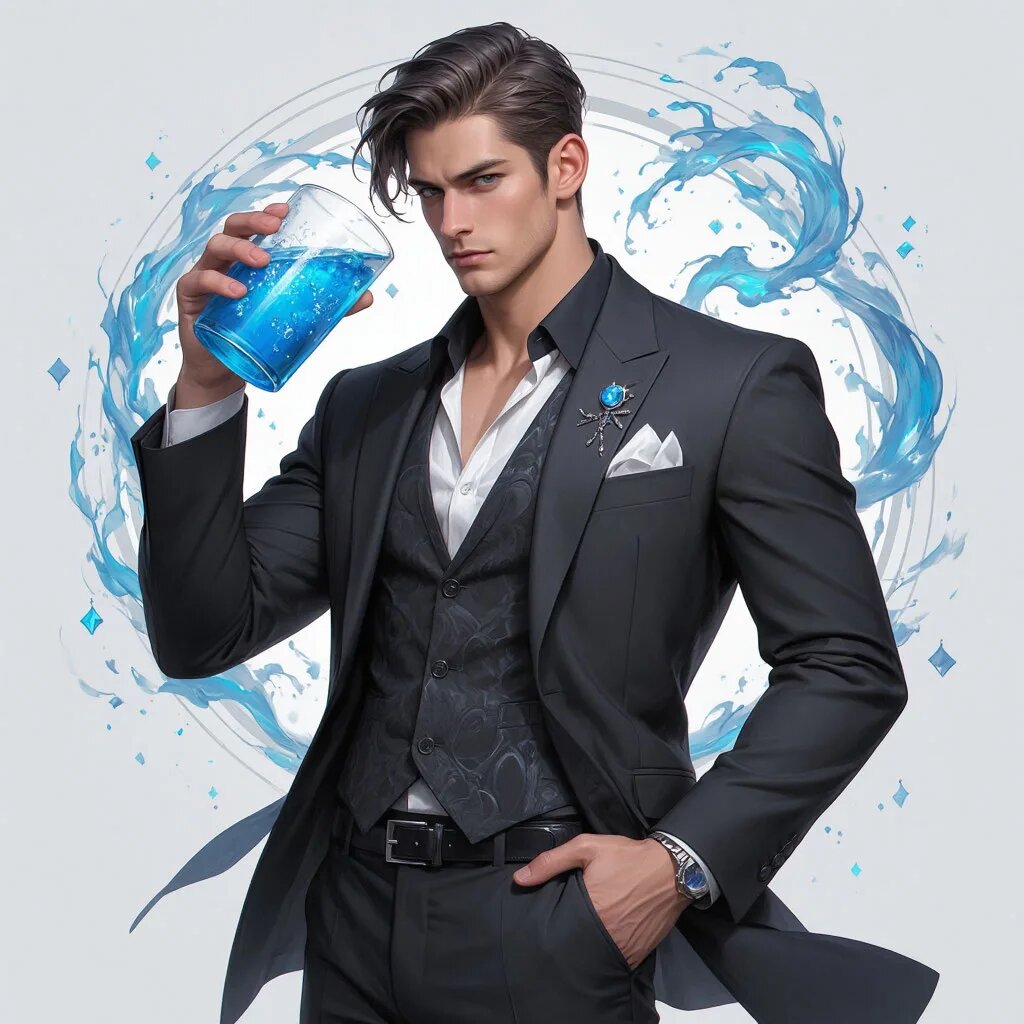 Водолей. Иллюстрация сгенерирована нейросетью