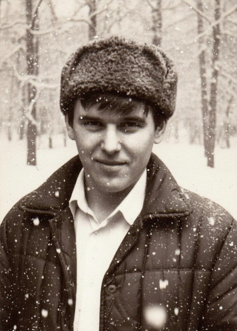 Метель не утихала. Фото из семейного архива.