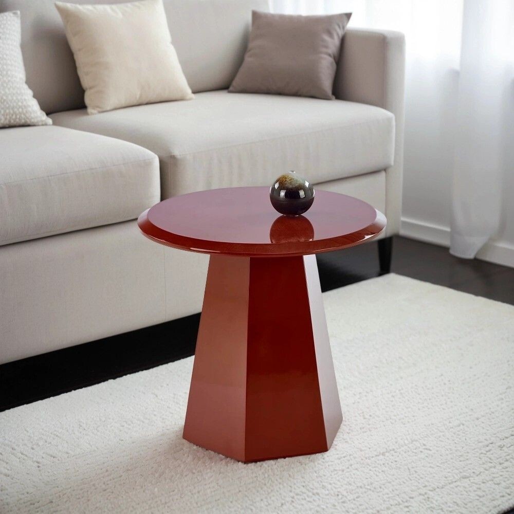 Стол журнальный Halmar LOCA (бордовый)