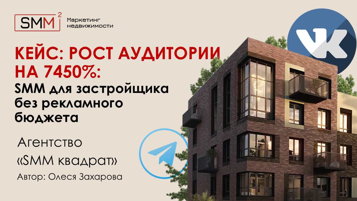 Кейс: СММ для застройщика без рекламного бюджета.
