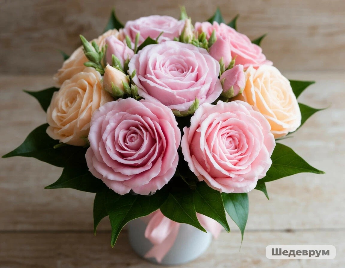 промпт букет из мыла