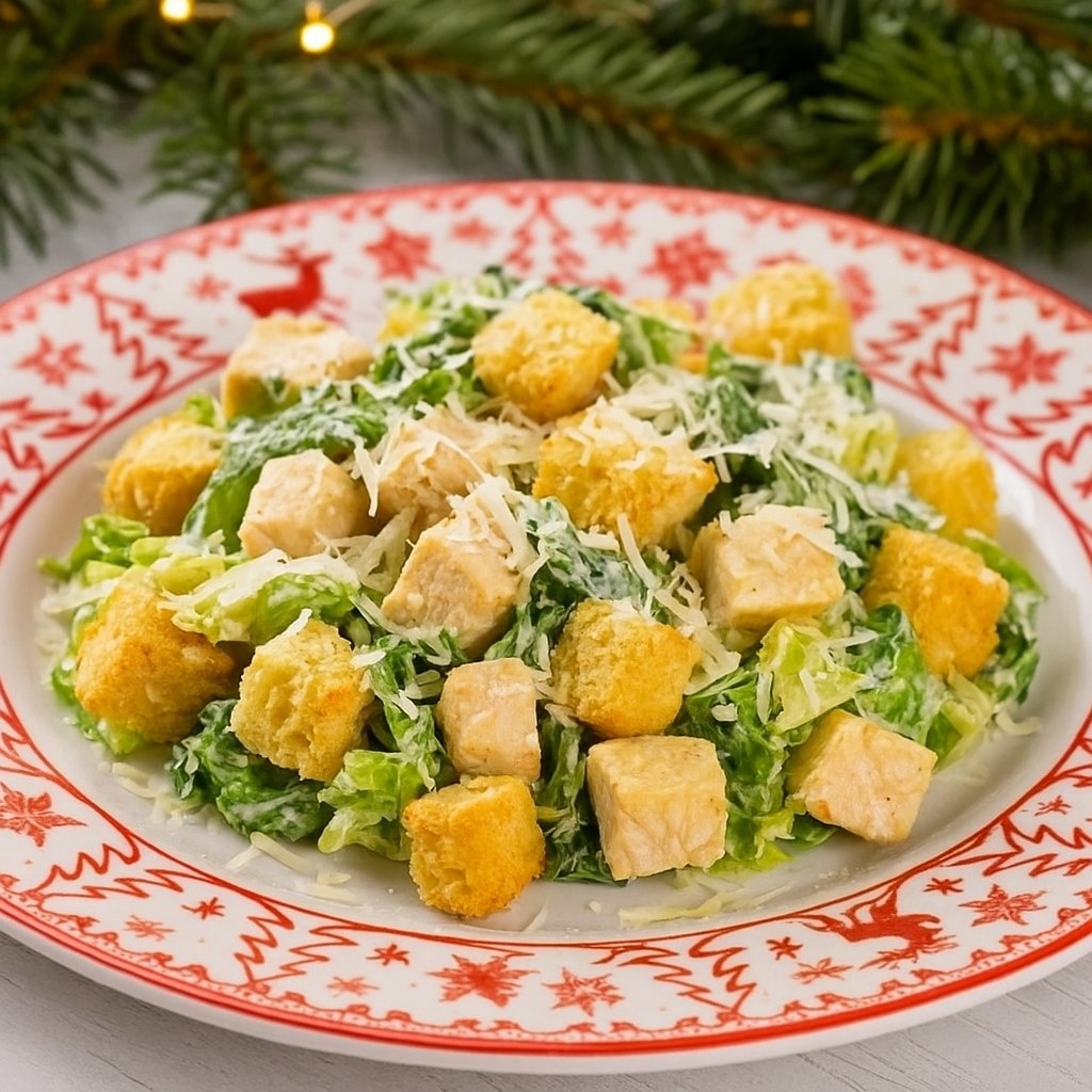 салат Цезарь