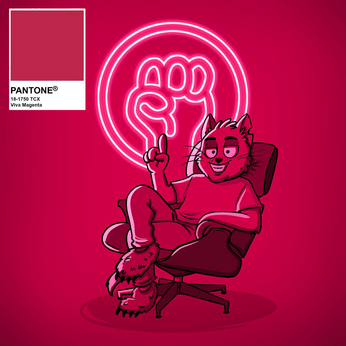 Насыщенная маджента, яркая и запоминающаяся.