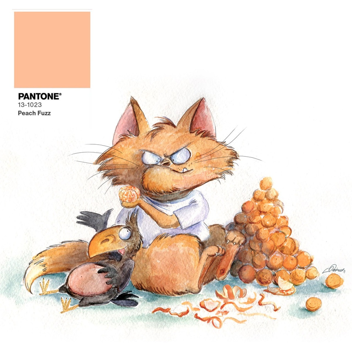 Мягкий персиковый оттенок, тёплый и приятный глазу.