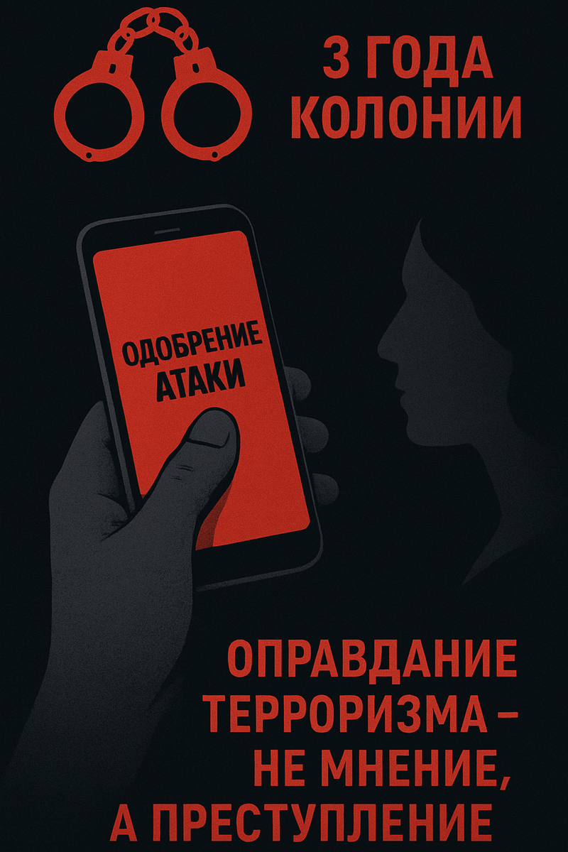 Омск женщина 3 года колонии оправдание терроризма комментарий под видео БПЛА ст 205.2 УК РФ 2025