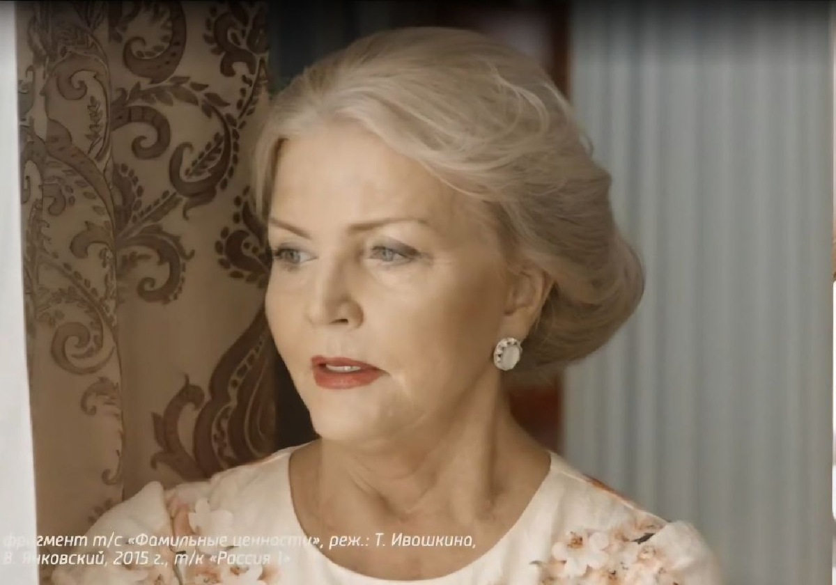    Ольга Науменко в сериале «Фамильные ценности» (фото: кадр из программы «Судьба человека»)