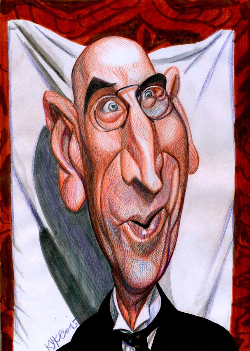 ШАРЖ ОТ ХУДОЖНИКА КАРИКАТУРИСТА КОНСТАНТИНА КУКСО // Сергей Николаевич Филиппов — советский комедийный актёр театра и кино