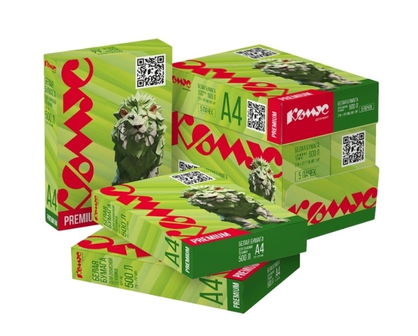 В бумаге «Комус Документ» Premium показатель белизны CIE — 162%. Предназначена для качественной цветной и черно-белой печати на струйных принтерах
