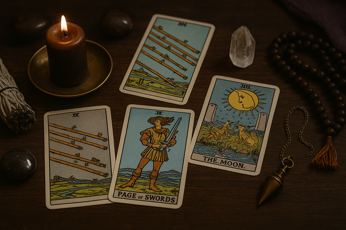 Сочетание Пажа Мечей с другими картами в раскладе