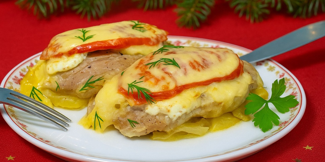 Мясо по-французски из свинины в духовке - рецепт с картофелем и сыром